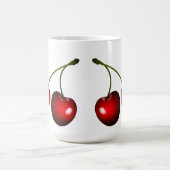 Tasse à café avec cerises rouges (Centre)