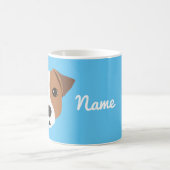 Tasse à café avec chien Jack Russell (Centre)