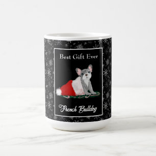 Tasse à café avec chiot Bouledogue Français dans l