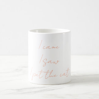 Tasse à café avec citation de chat