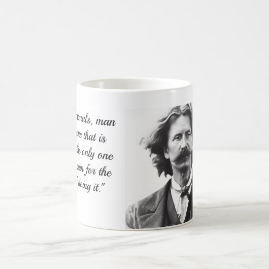 Tasse à café avec citation de Mark Twain (Centre)