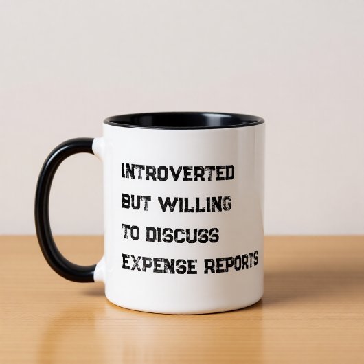Tasse à café avec citation drôle pour comptable in