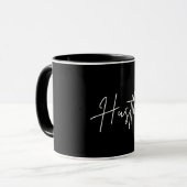 Tasse à café avec citation Hustle (Devant gauche)