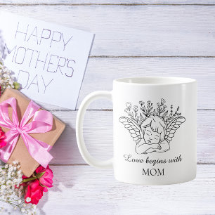 Tasse à café avec citation pour la fête des mères