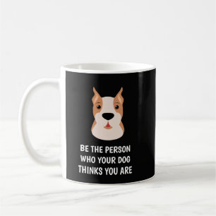 TASSE À CAFÉ AVEC CITATION SUR LES CHIENS art mign