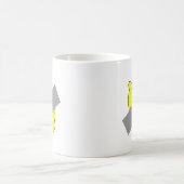 Tasse à café avec citron jaune scotché (Centre)