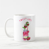 Tasse à café avec cocktail de cerise (Gauche)