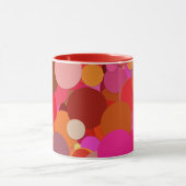 tasse à café avec confettis à point rouge (Centre)