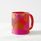tasse à café avec confettis à point rouge (Devant droit)