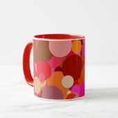 tasse à café avec confettis à point rouge (Devant gauche)