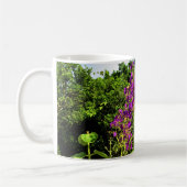 Tasse à café avec des fleurs violettes (Gauche)