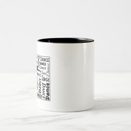 Tasse à café avec design de danse dessus. Vous app (Centre)