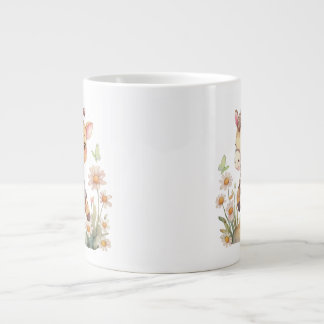 Tasse à café avec design de zèbre et de girafe mig