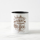 Tasse à café avec design marron pour votre matin c (Centre)