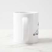 Tasse à café avec dessin au trait de Cocker Spanie (Dos)