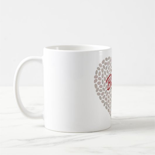 Tasse à café avec disant "tu m'as donné le monde" (Gauche)