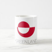 Tasse à café avec drapeau du Groenland (Centre)