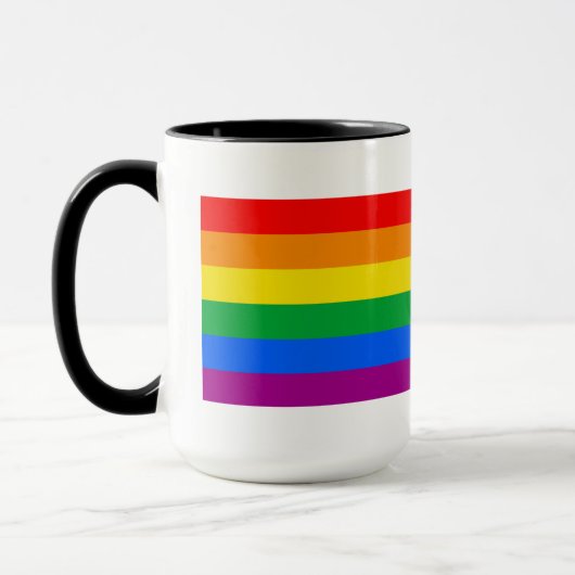 Tasse à café avec drapeau traditionnel de la fiert (Gauche)