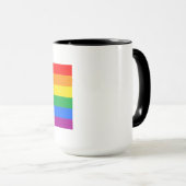 Tasse à café avec drapeau traditionnel de la fiert (Devant droit)