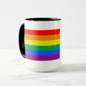 Tasse à café avec drapeau traditionnel de la fiert (Devant gauche)