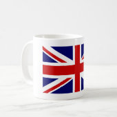 Tasse à café avec drapeau Union Jack britannique (Devant gauche)