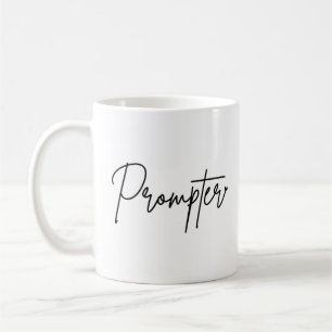 Tasse à café avec écriture noire erreur de dactylo