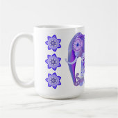 TASSE À CAFE AVEC ÉLÉPHANT BLEU FRAIS & FLEURS (Gauche)