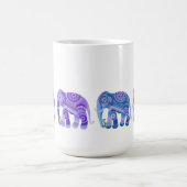 TASSE À CAFE AVEC ÉLÉPHANTS BLEUS REFROIDIS (Centre)