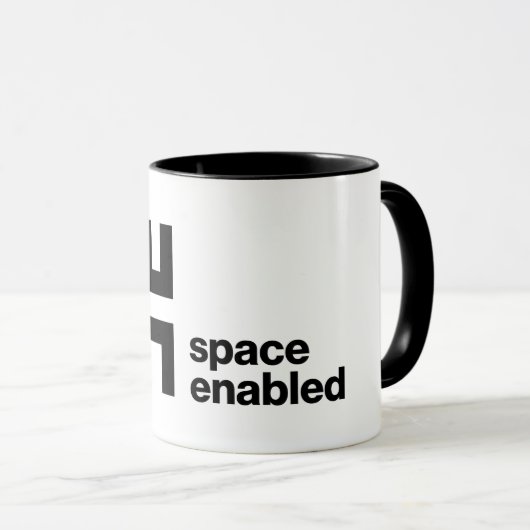 Tasse à café avec espace (Devant droit)
