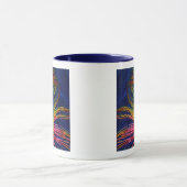 Tasse à café avec impression de plume de paon colo (Centre)