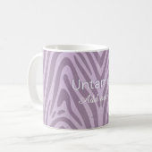 Tasse à café avec impression de zèbre indompté (Devant gauche)