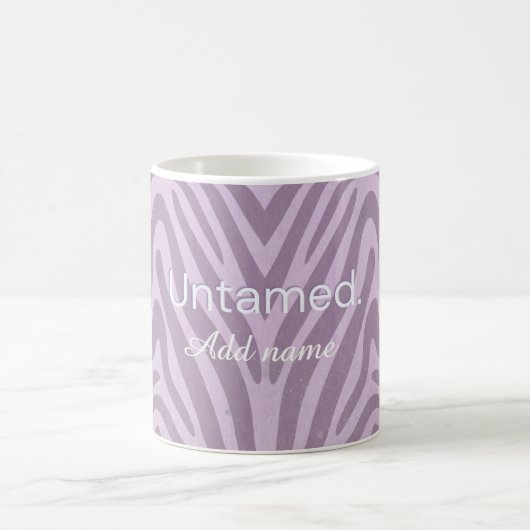 Tasse à café avec impression de zèbre indompté (Centre)