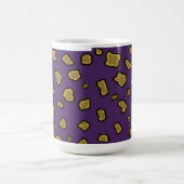 Tasse à café avec impression léopard violet (Centre)
