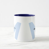 Tasse à café avec initiale et nom monogrammés mode (Centre)