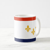 Tasse à café avec le drapeau de La Nouvelle-Orléan (Devant droit)