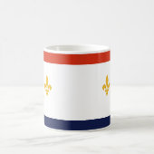 Tasse à café avec le drapeau de La Nouvelle-Orléan (Centre)