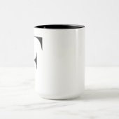 Tasse à café avec lettre F monogramme (Centre)