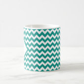 Tasse à café avec monogramme chevron de couleur pe (Centre)