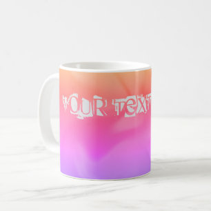 Tasse à café avec motif coloré en effarouchement