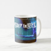 Tasse à café avec motif coloré en effarouchement (Devant droit)