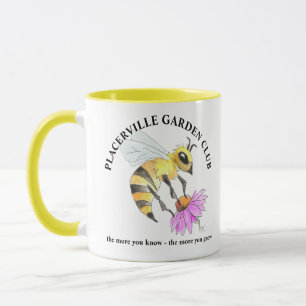 Tasse à café avec motif d'abeille