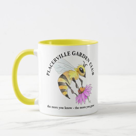 Tasse à café avec motif d'abeille (Gauche)