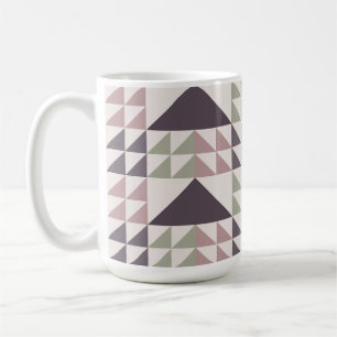 Tasse à café avec motif de courtepointe géométriqu