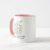 Tasse à café avec motif de jardin (Devant gauche)