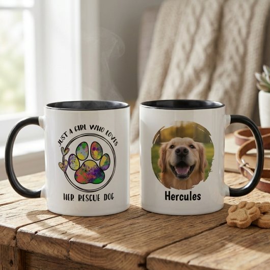 Tasse à café avec photo de l'animal de compagnie –