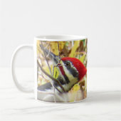 Tasse à café avec Pic à tête rouge (Gauche)