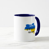 Tasse à café avec superposition de soutien à l'Ukr (Devant droit)