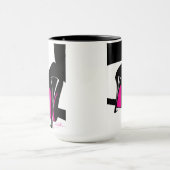 tasse à café avec talons hauts art (Centre)