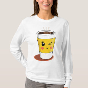 Tasse à café avec trekking un oeil T-shirt