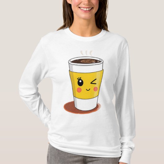 Tasse à café avec trekking un oeil T-shirt (Devant)